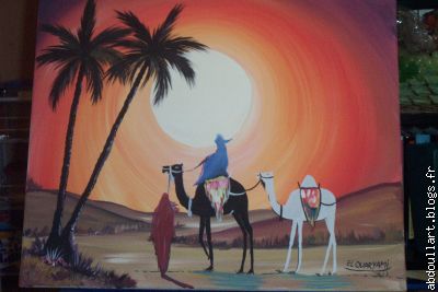 Desert de Tunisie - Peinture Acrylique